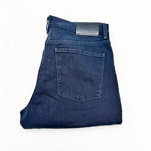 Mott & Bow Slim Mercury Blue Straight Leg Denim Jeans Size 34 x 32